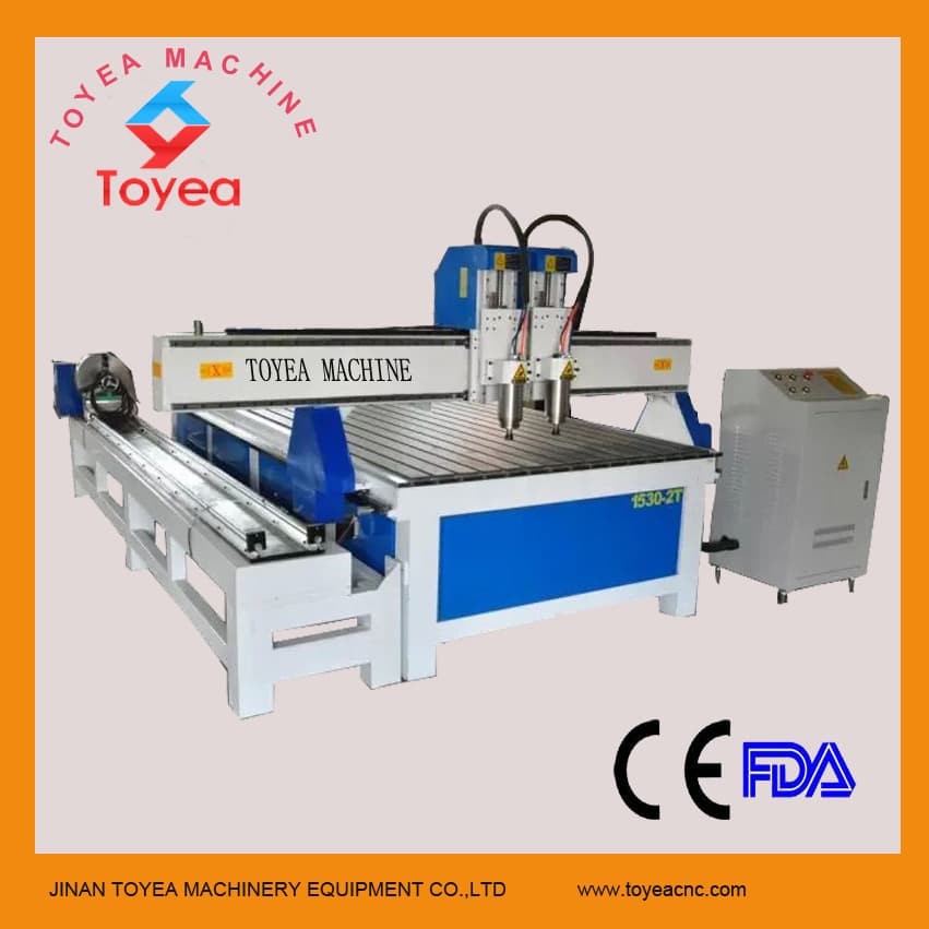 High efficiency cnc router machine for round shape _ flat board TYE_1530_2T